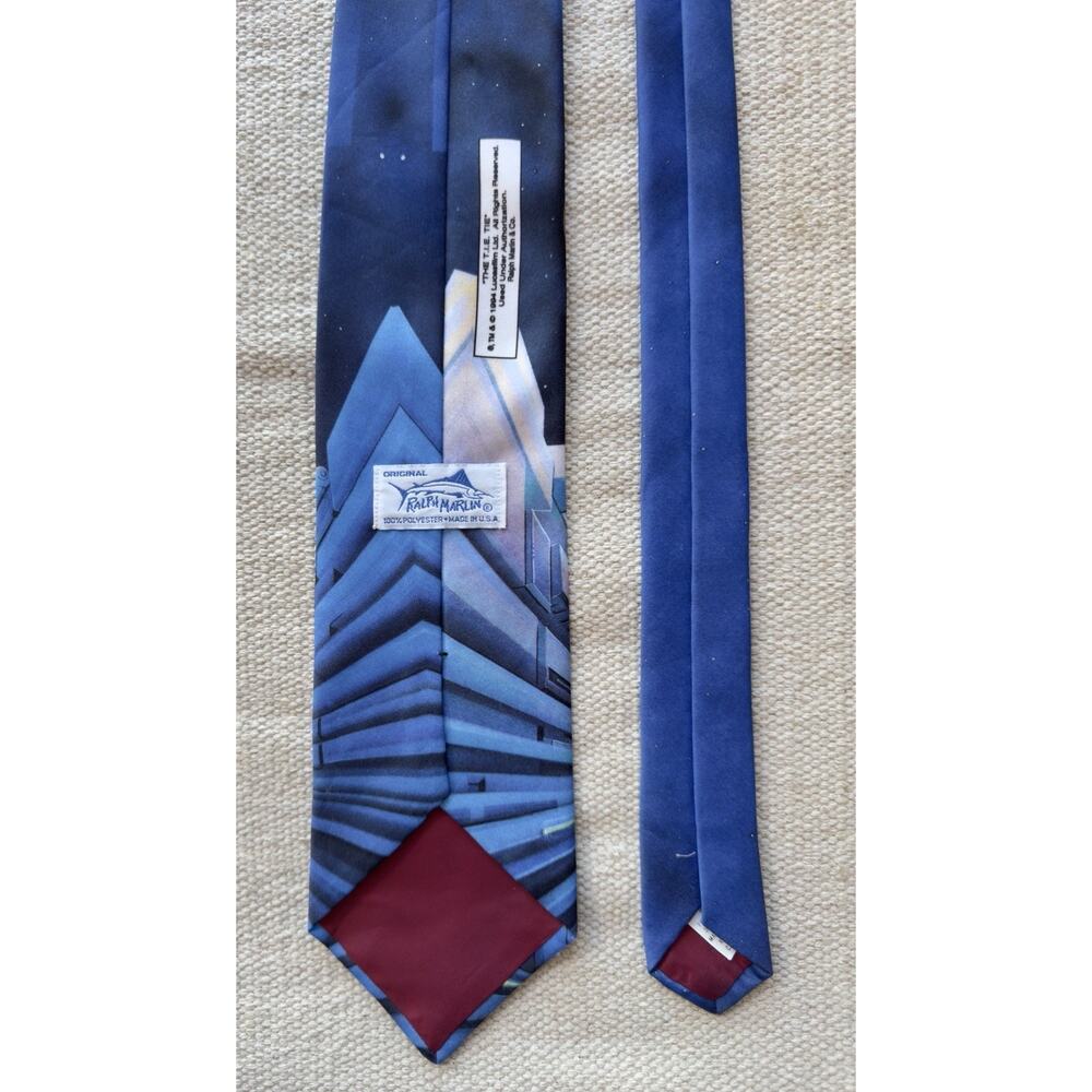 Star Wars Poster Men’s Necktie by Ralph Marlin TIE Fighter This Is The RARE ONE! - Picture 7 of 8